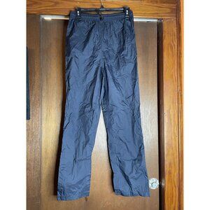 LL BEAN Womens Lycra Nylon Athletic Pants Cropped Black S